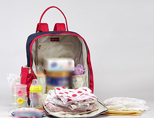 Bolso de hombro, bolso coreano de la momia de la manera, bolso de múltiples funciones de la madre de la capacidad grande, va el morral, bolso del bebé de la madre ( Color : Negro )