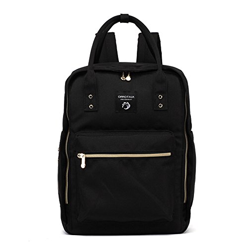 Bolso de hombro, bolso coreano de la momia de la manera, bolso de múltiples funciones de la madre de la capacidad grande, va el morral, bolso del bebé de la madre ( Color : Negro )