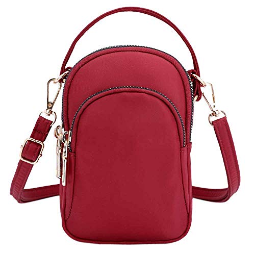 Bolsos Backpack mujer elegante Yesmile La bolsa de mensajero del hombro de las mujeres Bolsa de nylon ligero Bolso de las auriculares del teléfono móvil