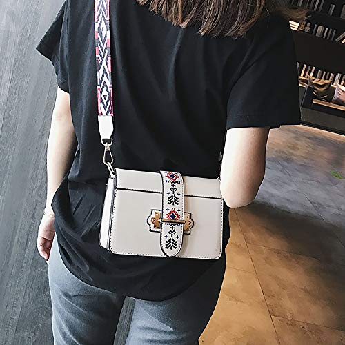 Bolsos Mujer Bandolera Yesmile ❤️ Bolso Cuadrado Pequeño Trend Wild Bolsos De Un Solo Hombro Bolsa Diagonal Femenina Bolsa Salvaje Casual