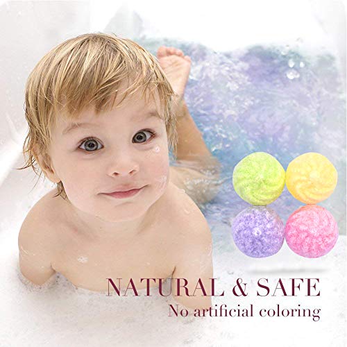 Bombas de Baño - WENTS Set de 9 Bolas de Baño Efervescentes, Sal de Baño con Aceites Esenciales Naturales Relajante de Cuerpo Efecto Hidtatante Spa de Aromaterapia