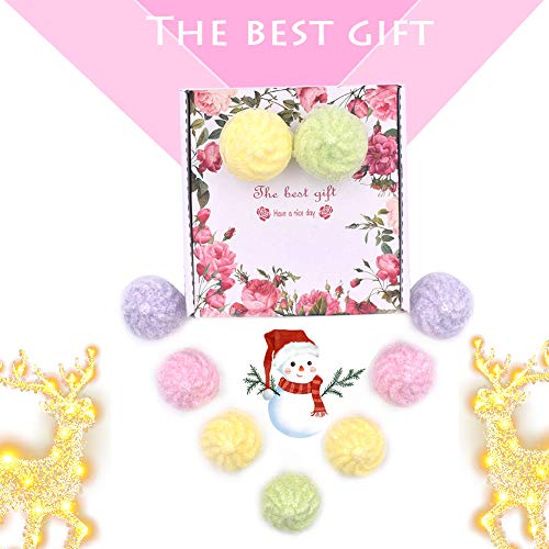 Bombas de Baño - WENTS Set de 9 Bolas de Baño Efervescentes, Sal de Baño con Aceites Esenciales Naturales Relajante de Cuerpo Efecto Hidtatante Spa de Aromaterapia