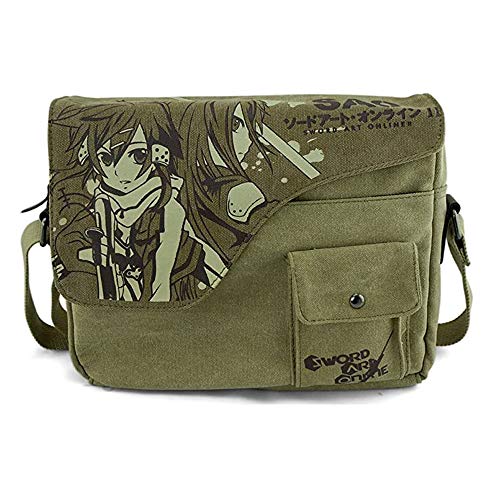 Bonamana - Bolso bandolera para cosplay, diseño de anime japonés Gris Sword Art Online