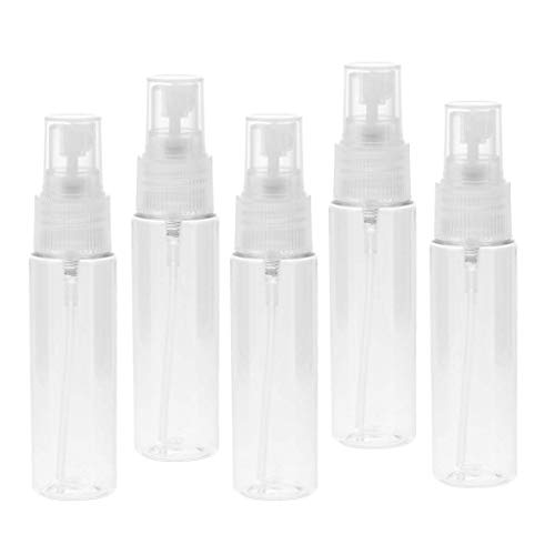 BONHEUR 5pcs 30ml Bomba Botella de Maquillaje líquido del Perfume Distribuidor de muestras Spray - Red, como se Describe (Color : Clear)