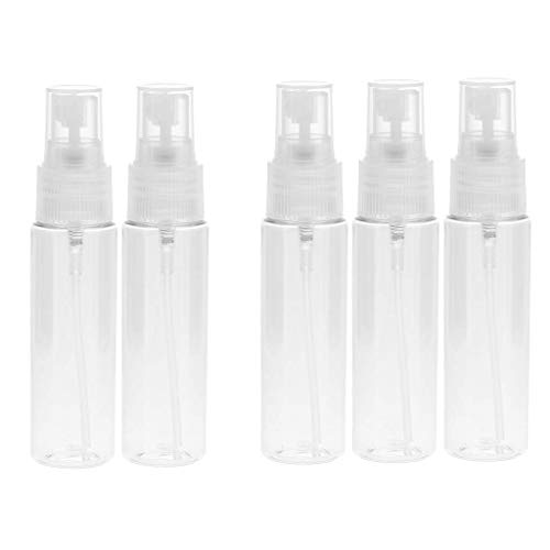 BONHEUR 5pcs 30ml Bomba Botella de Maquillaje líquido del Perfume Distribuidor de muestras Spray - Red, como se Describe (Color : Clear)