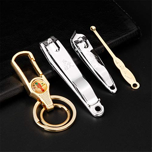 BOROK Cortaúñas Y Uñas,Apertura De Mordazas Sharp Nail Cutter Robusto UV Gel Acrílico Fake Nail Art Tips Cortador De Manicura Clipper Juego De Cuidado De Uñas Parcial Set De Cortaúñas Personal Uña