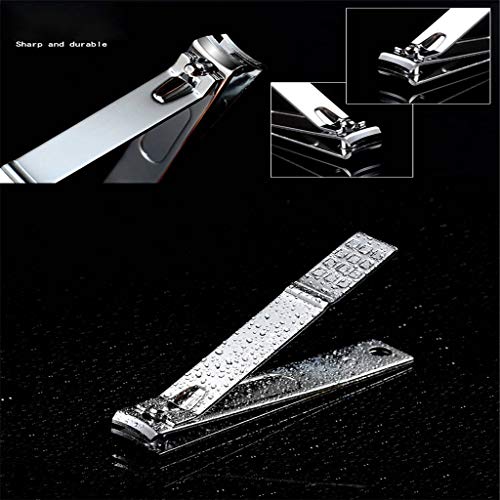 BOROK Cortaúñas Y Uñas,Apertura De Mordazas Sharp Nail Cutter Robusto UV Gel Acrílico Fake Nail Art Tips Cortador De Manicura Clipper Juego De Cuidado De Uñas Parcial Set De Cortaúñas Personal Uña