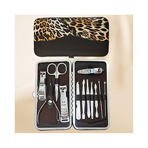 BOROK Herramienta De Manicura,Cortaúñas Reforzados para Trabajo Pesado Set De Manicura para Damas Set De Manicura Cortaúñas Resistente Lima De Uñas De Cristal De Pedicura Taladro De Uñas Cortaúñas