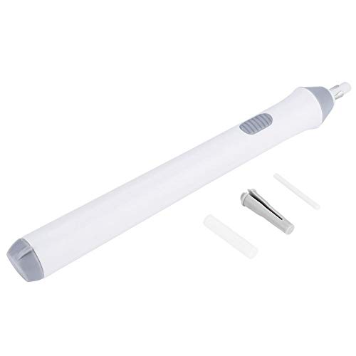 Borrador eléctrico El borrador de lápiz automático con batería incluye 22 recargas de borrador para estudiantes Artista(Blanco)