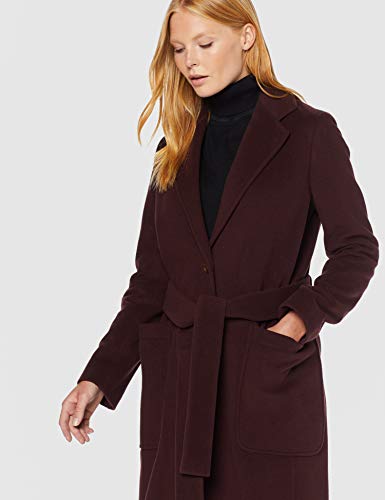 BOSS Ocashmy Abrigo, Rojo (Dark Red 609), 38 (Talla del Fabricante: 36) para Mujer