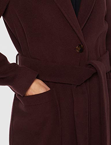 BOSS Ocashmy Abrigo, Rojo (Dark Red 609), 38 (Talla del Fabricante: 36) para Mujer