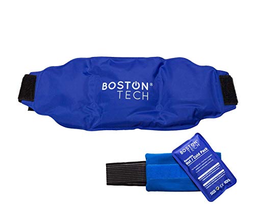 Boston Tech MA-101 Boston Pak - 2 bolsas de gel para frio y calor. Re-utilizables, 1 con cinturón universal ajustable y 1 otra con banda de compresión. Ideal para dolores y lesiones en general