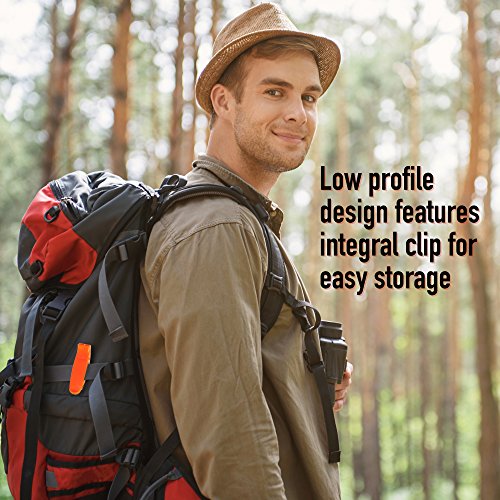 BRAMBLE! Silbato Portátil De Emergencia Y Supervivencia - Rescate Actividades Al Aire Libre - Accesorios de Seguridad Señalización- Deportes, Accidentes, Socorrista, Salvavidas, SOS y Mas - Naranja