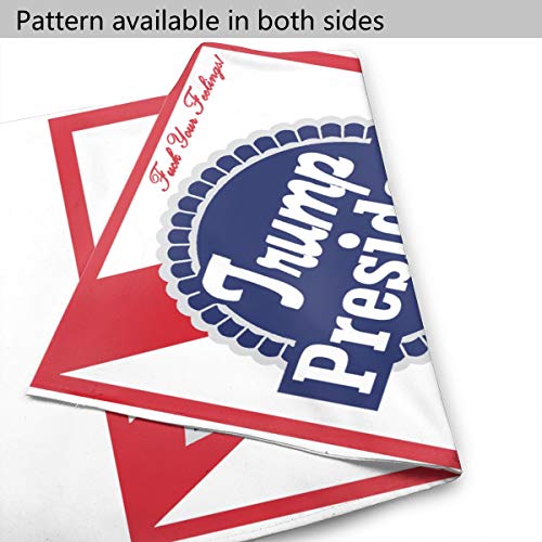 BRASMdiy Trump 2020 - Blue Ribbon Beer - F*CK Your Feelings Garden Flag Waterproof Double-Sided Courtyard Outdoor Decoration