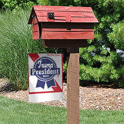 BRASMdiy Trump 2020 - Blue Ribbon Beer - F*CK Your Feelings Lawn Decoration Garden Banner Courtyard Banner Lawn Outdoor Decoration