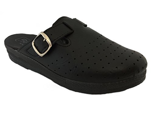 BRAVO 201/1 Zuecos Zapatillas Zapatos, Mujer, Negro, EU 38