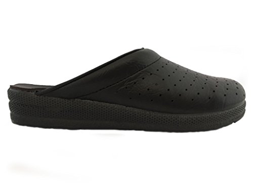 BRAVO 202/1 Zuecos Zapatillas Zapatos, Mujer, Negro, EU 38