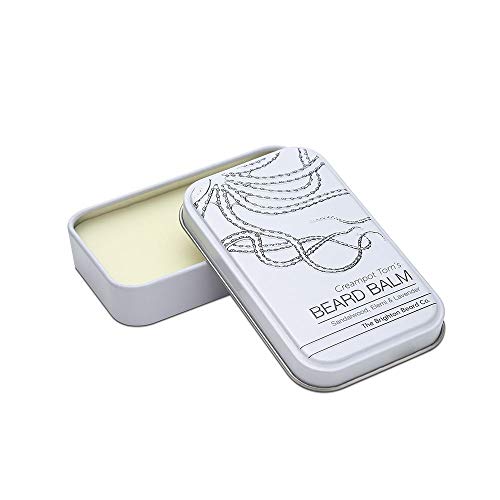 Brighton Beard Company Creampot Tom's Sandalwood, Elemi, Lavender with Cinnamon & Grapefruit, Handmade Balm Conditions & Repairs Beard, Light Shine 40ml
