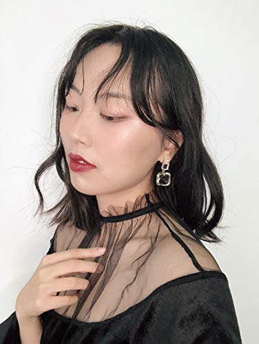 Brillante Y Transparente Nueva Aguja De Plata 925 Geométrica Cuadrada Cristal Transparente Super Flash Pendientes De Temperamento Retro Mujeres