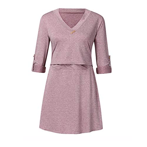 Brillanto Sudadera Lactancia Mujer Invierno Sudadera Lactancia Blusa Lactancia Manga Larga Fiesta Tops con Cuello en V