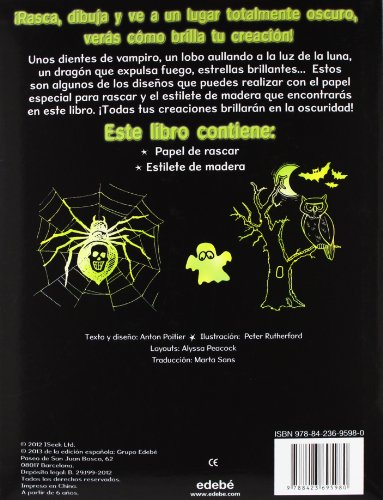 Brillo en la oscuridad: Rasca y dibuja (Libros de juegos)