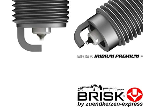 BRISK Iridium Premium+ Plus P7 1625 Bujías de Encendido, 4 piezas