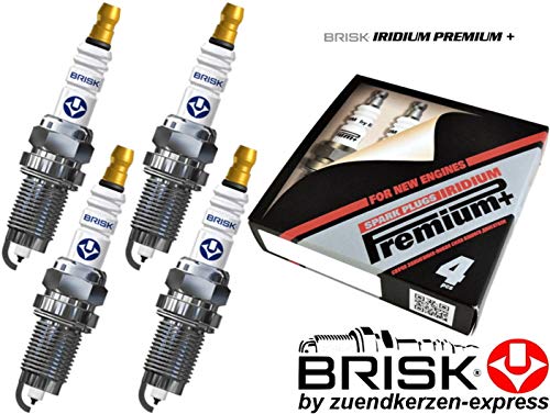 BRISK Iridium Premium+ Plus P7 1625 Bujías de Encendido, 4 piezas