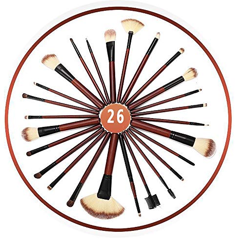 Brochas De Maquillaje 26 Piezas De Brochas Profesionales Para Maquillaje Kit Pala Pinceles CosméTicos Profesional Compone Fibra SintéTica Para Polvos Crema