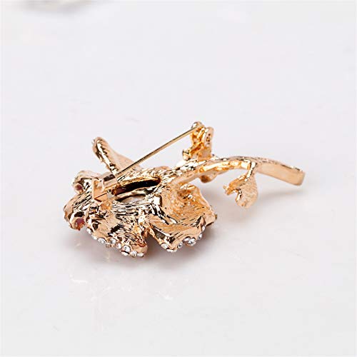 Broches elegantes de resina con forma de gota de aceite de cristal para niñas y mujeres, regalo de fiesta Al249-A