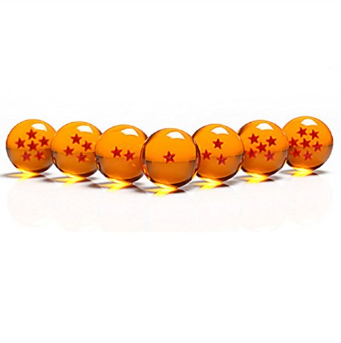 BRone Bolas del Dragón Dragon Ball, 7PCS DragonBall Z Bolas de Dragón 1 a 7 Estrellas con Caja de Regalo, Regalo de Año Nuevo para Coleccionar o Regalar para Niños/Anime Amante - Diámetro 4,3CM