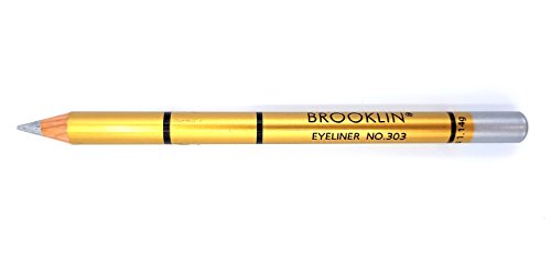 Brooklin - Lápiz de ojos Color Plata Nº303 duradero