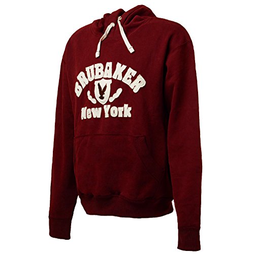 Brubaker – sudadera con capucha, para hombre, sudadera con capucha, de N. Y., con águila rojo rojo oscuro Medium