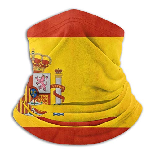 Bufanda de cuello Bandana Bufanda facial para hombres Mujeres Polvo Actividades al aire libre A prueba de viento Ultravioleta, España Bandera Arte