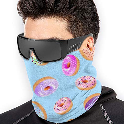 Bufanda de Cuello Un Fondo Transparente con donas Frutas 26cm X 30cm Headwear Head Wrap Tube Multi Funcional