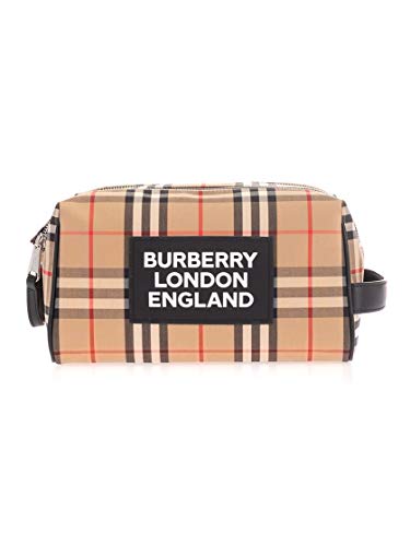 Burberry Luxury Fashion Hombre 8022955 Beige Cuero Beauty Case | Primavera-verano 20 beige Talla única