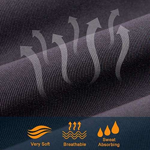 Bwiv Camisetas de Manga Corta para Hombres de Compresión Camiseta de Fitness Ropa Deportiva Hombres Secado Rápido Running Ciclismo Negro Talla M