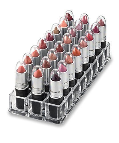 byAlegory Clear Lipstick Caps For MAC - Replaces Original Cap To See Your Favorite Lipstick Color Easily (24 Caps)