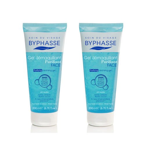 byphasse Gel Desmaquillante Purifiant para todo tipo de pieles –  – Juego de 2