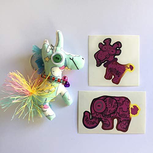 C Conjunto de 2 llaveros - Pareja Unicornios