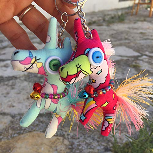 C Conjunto de 2 llaveros - Pareja Unicornios