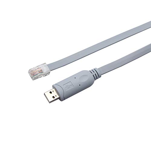 Cable de Consola USB con Chip FTDI, USB a RJ45 Cable de Consola para enrutadores/Windows 7,8 / Switches (USB 3m)