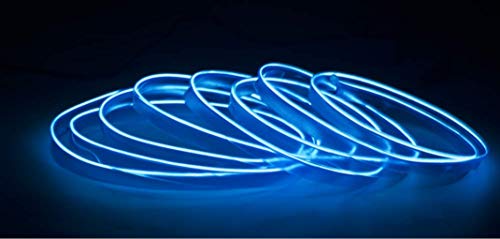 Cable de electroluminiscencia USB de neón LED flexible, para decoración de interior del coche, con luz fría y ambiente para fiestas de Navidad …