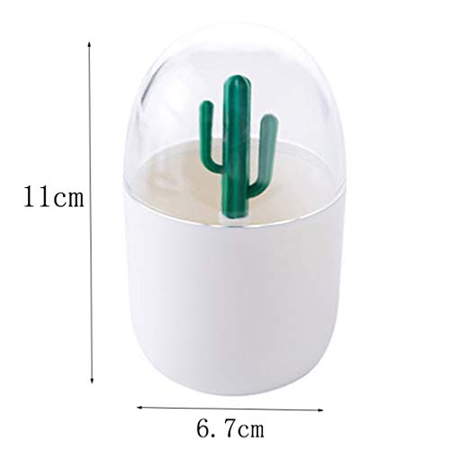 Cactus Creative Living Room Caja de Almacenamiento de Palillos Cute Dust-Proof