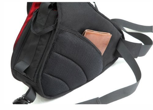 Caden K1 - Mochila bandolera impermeable para cámaras réflex digitales Canon y Nikon, diseño triangular, Verde