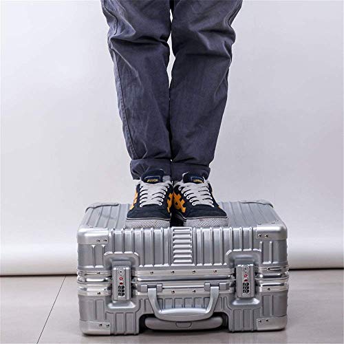 Caja de la carretilla spinner maleta del equipaje universal modificado for requisitos Rueda de equipaje hombres y de mujeres de 18 pulgadas Caso de embarque contraseña de negocios Caso (Color: C5, Tam