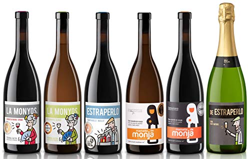 Caja de Vinos nº 3-3 Tintos, 2 Blanco y 1 Cava. D.O: Terra Alta, Catalunya, Somontano y Cava brut nature. (6 x 0,75 L)