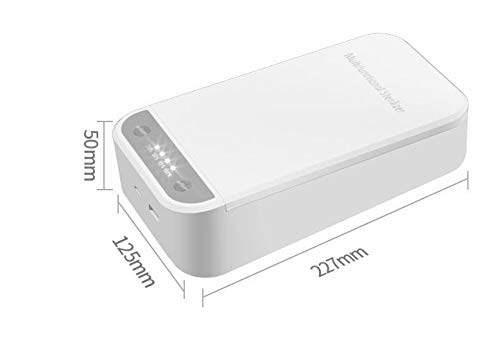 Caja Esterilizadora por Ultravioleta para Mascarilla. Caja de desinfección UV para Teléfonos, Llaves, etc con Función de aromaterapia. (Aroma no incluido).