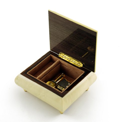 Caja musical de Sorrento con incrustaciones a mano de un trébol celta irlandés, más de 400 canciones, 234. Love is Here to Stay