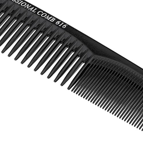 Caja Peine para el Pelo Profesional Peine para el Pelo Peine para Dientes para Styling Especial Negro