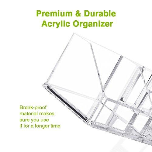Cajas de acrílico para organizar maquillaje y joyas de Zanbase, cajas de almacenamiento para pintalabios, cepillos, botellas